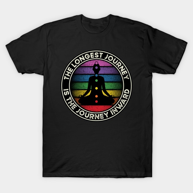 Yoga Meditation Spiritual Journey Energy Healing T-Shirt by RadStar